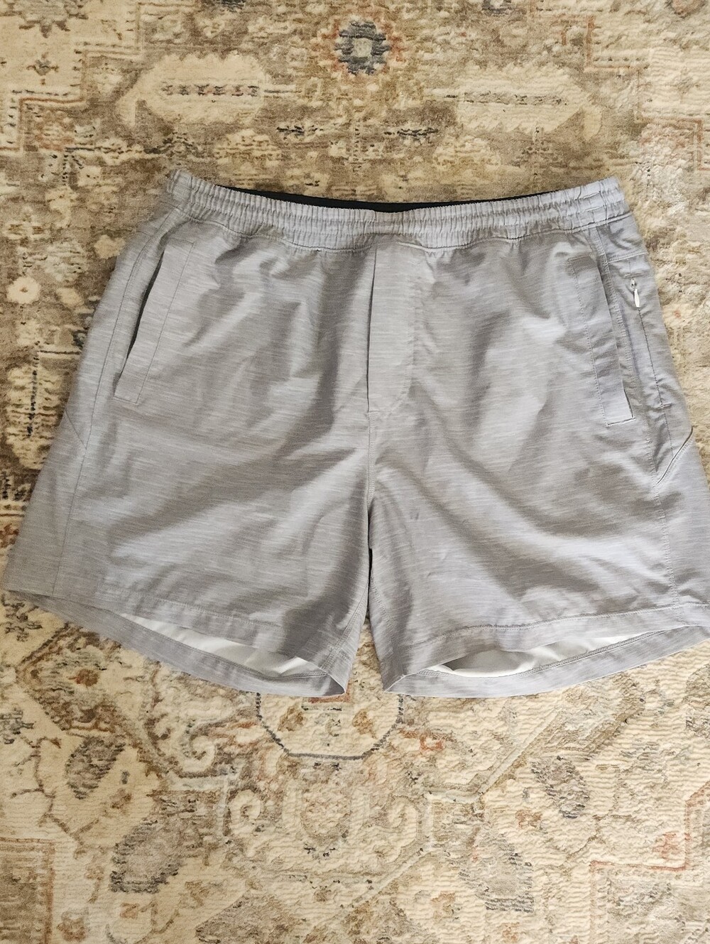 Birddogs Lined Gym Shorts Mens XXL Gray Lined Athletic Drawstring Pockets 6"
